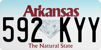 AR license plate 592KYY