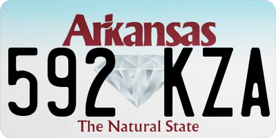 AR license plate 592KZA