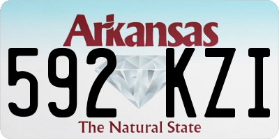 AR license plate 592KZI
