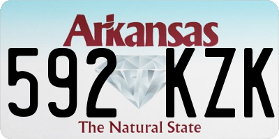 AR license plate 592KZK