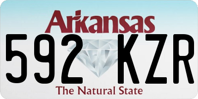 AR license plate 592KZR