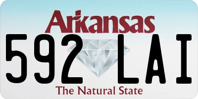 AR license plate 592LAI