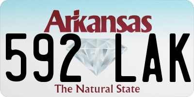 AR license plate 592LAK