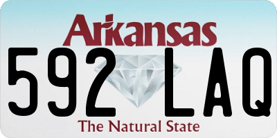 AR license plate 592LAQ