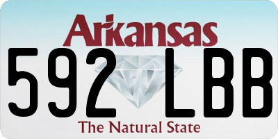 AR license plate 592LBB