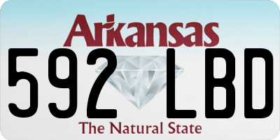 AR license plate 592LBD