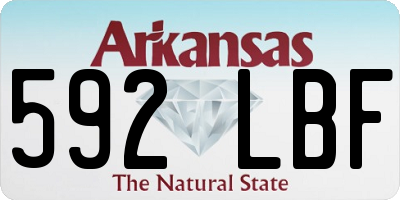 AR license plate 592LBF