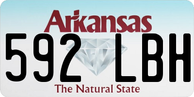 AR license plate 592LBH