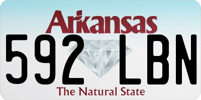 AR license plate 592LBN