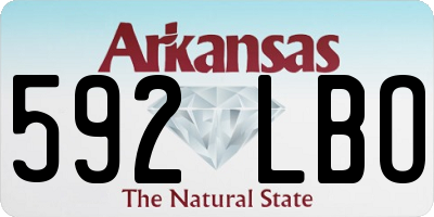 AR license plate 592LBO