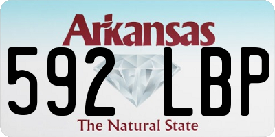 AR license plate 592LBP