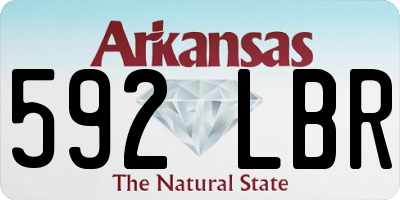 AR license plate 592LBR