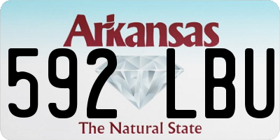 AR license plate 592LBU