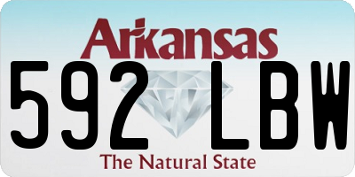 AR license plate 592LBW