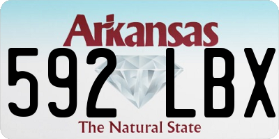 AR license plate 592LBX