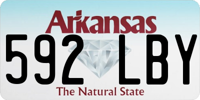 AR license plate 592LBY
