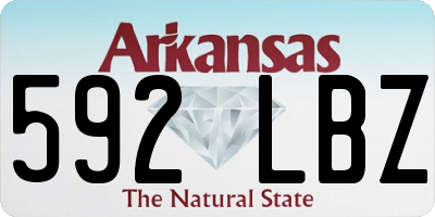AR license plate 592LBZ