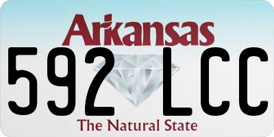 AR license plate 592LCC