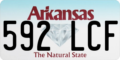 AR license plate 592LCF