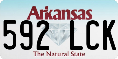 AR license plate 592LCK