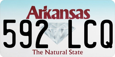 AR license plate 592LCQ