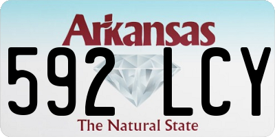 AR license plate 592LCY