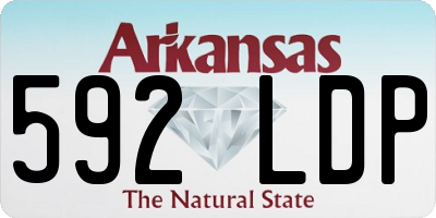 AR license plate 592LDP