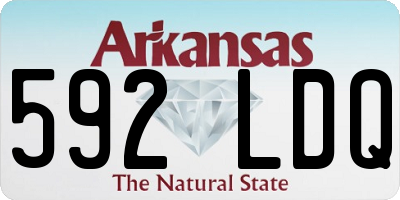 AR license plate 592LDQ