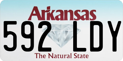 AR license plate 592LDY