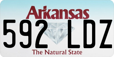 AR license plate 592LDZ