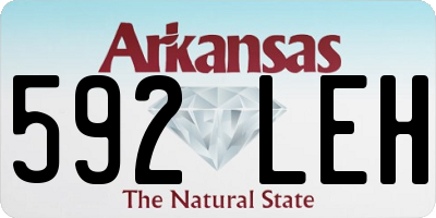 AR license plate 592LEH