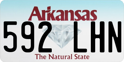 AR license plate 592LHN