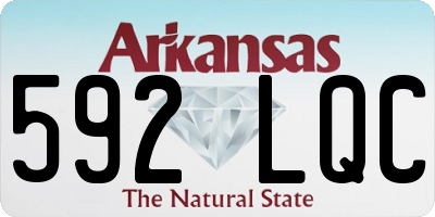 AR license plate 592LQC