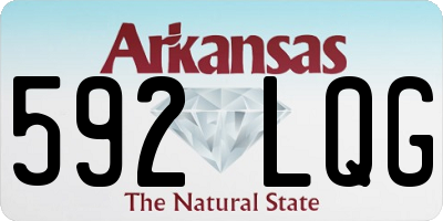 AR license plate 592LQG