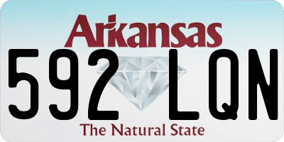 AR license plate 592LQN
