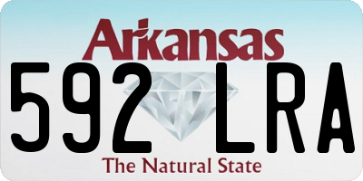 AR license plate 592LRA