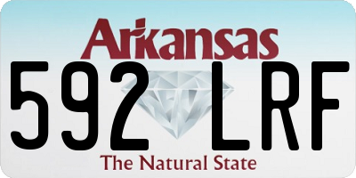 AR license plate 592LRF