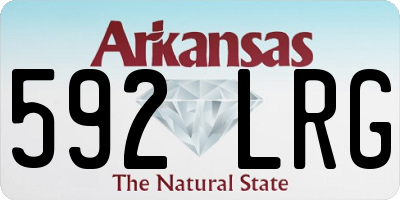 AR license plate 592LRG