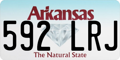 AR license plate 592LRJ
