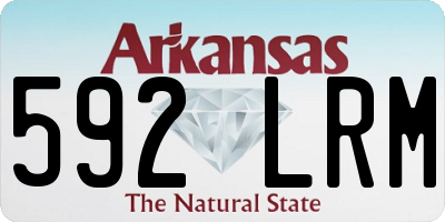 AR license plate 592LRM