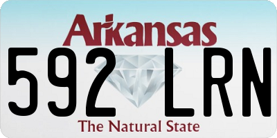 AR license plate 592LRN