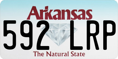 AR license plate 592LRP