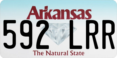 AR license plate 592LRR