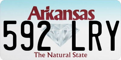 AR license plate 592LRY