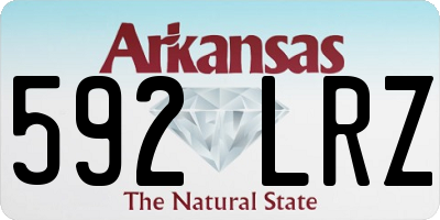 AR license plate 592LRZ