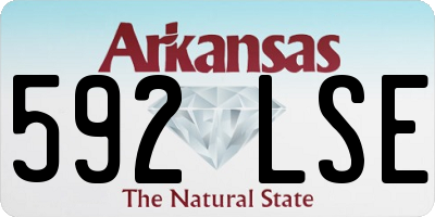 AR license plate 592LSE