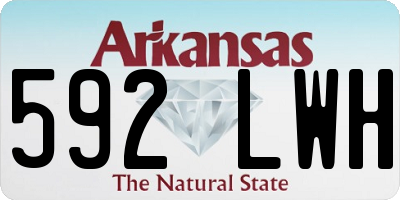 AR license plate 592LWH