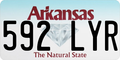 AR license plate 592LYR