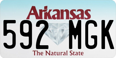 AR license plate 592MGK