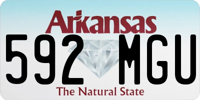 AR license plate 592MGU